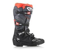 Alpine Stars Tech 7 Enduro MX Boots UK 14 Black Gray Red Fluo