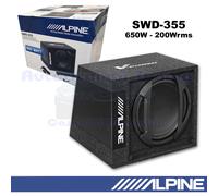 Alpine SWD-355 Amplified Bass Reflex Subwoofer In 32 Cm (15'') 650W