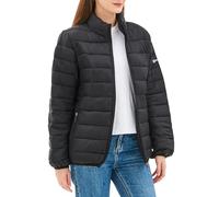 alpine swiss Amy Women Puffer Jacket Insulated Water Resistant Lightweight Down Alternative Packable Coat Zip Pockets BLK LRG