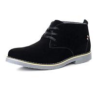 alpine swiss Beck Mens Genuine Suede Chukka Boots Black 10 M US