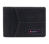 alpine swiss Delaney Slim Bifold Wallet | Front Pocket Wallet | 8 Card Slots ID Window | Outside Card Slot| RFID Protected Premium Leather | Gift Box Charcoal