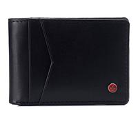 alpine swiss Delaney Slim Bifold Wallet | Front Pocket Wallet | 8 Card Slots ID Window | Outside Card Slot| RFID Protected Premium Leather | Gift Box Black