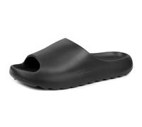 alpine swiss Edgar Men's Cloud Slides | Ultra-Comfortable Arch Support Pillow Slippers | Lightweight Waterproof | Non-Slip Recovery Sandals for Shower Pool Gym Shoes BLK 10