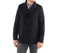 alpine swiss Jake Mens Wool Pea Coat Double Breasted Peacoat Jacket