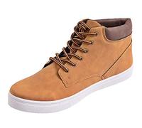 alpine swiss Keith Mens High Top Fashion Sneakers Lace up Casual Boots Tan 7 M US