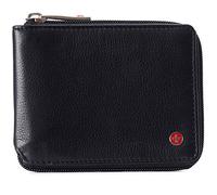 alpine swiss Logan Zipper Bifold Wallet For Men or Women RFID Safe Comes in a Gift Box Black