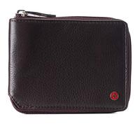 alpine swiss Logan Zipper Bifold Wallet For Men or Women RFID Safe Comes in a Gift Box Brown