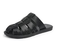 Alpine Swiss Marlin Mens Fisherman Slide Sandals, Black, 12