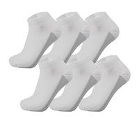 Alpine Swiss Mens Athletic Performance Low Cut Ankle Socks Breathable Cotton Multipack Socks 6 PK White