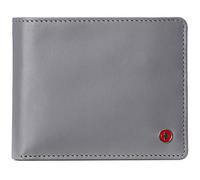 alpine swiss Mens Connor RFID Bifold Wallet Passcase Smooth Leather Comes in a Gift Box Gray