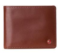 alpine swiss Mens Connor RFID Bifold Wallet Passcase Smooth Leather Comes in a Gift Box Tan