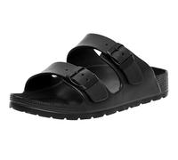alpine swiss Mens Double Strap Slide Sandals EVA Flat Casual Comfortable Shoes Black 11 M US