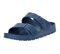 alpine swiss Mens Double Strap Slide Sandals EVA Flat Casual Comfortable Shoes Blue 12 M US