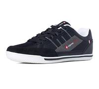 alpine swiss Mens Stefan Black Suede Trim Retro Fashion Sneakers 9 M US