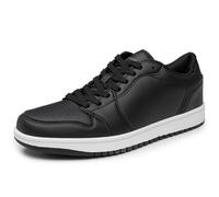alpine swiss Nate Mens Fashion Sneakers Athletic Low Top Comfortable Tennis Shoes Black 11 M US