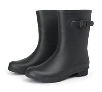 Alpine Swiss Reya womens rainboots, Black Short, 8 UK