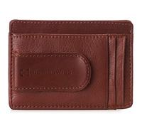 alpine swiss RFID Dermot Money Clip Front Pocket Wallet For Men Leather Comes in a Gift Box Tan