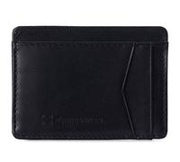alpine swiss RFID Minimalist Oliver Front Pocket Wallet For Men Leather York Collection Black