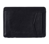 alpine swiss RFID Minimalist Oliver Front Pocket Wallet for Men Leather York Collection Black