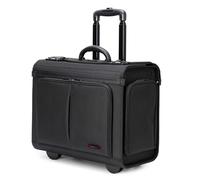 alpine swiss Rolling Briefcase Work Overnight Travel Bag Dual Locks Carry on Business Attache Case Black