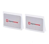 alpine swiss Set of 2 Plastic Wallet Inserts 6 Page Card Holder Picture Windows