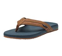 alpine swiss Trey Mens Flip Flops | Cushioned Thong Beach Sandals for Men | Non-Slip Soles Mens Shoes Everyday Wear Arch Support & Heel Cupping Durable Treaded Sole | Faux Leather Strap Sandals Tan 9