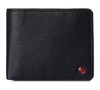 alpine swiss Mens Nolan Bifold Commuter Wallet Cowhide Leather RFID Safe Comes in a Gift Box Black