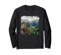 Alpine Valley River Bend Mountain Overlook Scenic Long Sleeve T-Shirt