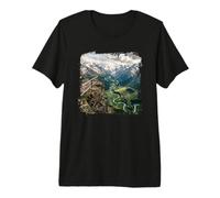 Alpine Valley River Bend Mountain Overlook Scenic Premium T-Shirt