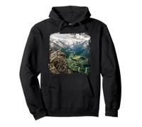Alpine Valley River Bend Mountain Overlook Scenic Pullover Hoodie