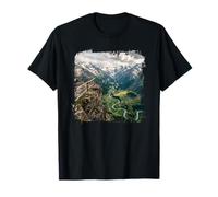 Alpine Valley River Bend Mountain Overlook Scenic T-Shirt