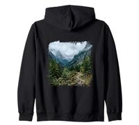 Alpine Valley River Bend Mountain Overlook Scenic Zip Hoodie