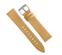 ALPINE Vegan Leatherette Watch Strap - Tan Leather Free Watch Band - Quick Release Replacement Watch Strap - Eco-Friendly Bands for Women & Men - Compatible with Regular & Smart watches - 18MM