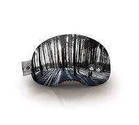 Alpine [vju:] Ski Goggle Protection Cover Elastic Microfibre Unisex, Wald - Schwarz/Weiß, standard size