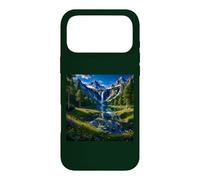 Alpine Waterfall Paradise with Mountain Lake & Wildflowers Case for iPhone 17 Pro Max