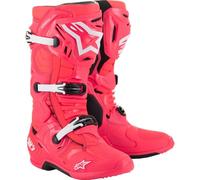 Alpinestars 2010020-3812-8 Tech 10 Boots 8 Diva Pink/White