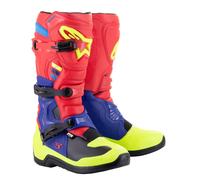 Alpinestars 2013018-3375-13 Tech 3 Boots 13 Red/Blue/Yellow Fluorescent