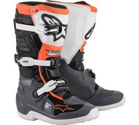 Alpinestars 2015017-1124-7 Tech 7S Youth Boots 7 Black/Gray/White/Fluo Orange