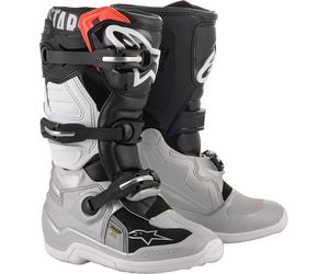 Alpinestars 2015017-1829-3 Tech 7S Youth Boots 3 Black/Silver/White/Gold