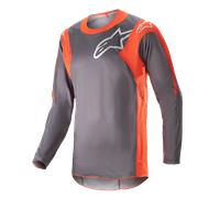 Alpinestars Racer Hoen Motocross Shirt (Grey/Orange,S)