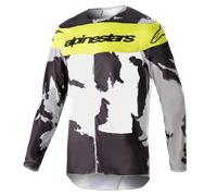 Alpinestars 2023 Racer Tactical Jersey Cast Gray Camo Yellow Fluo, Size: XL