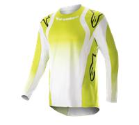 Alpinestars 2023 Techstar Push Jersey Yellow Fluo White, Size: M