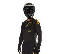 Alpinestars 2024 Supertech Ward Jersey Black Yellow, Size: XL