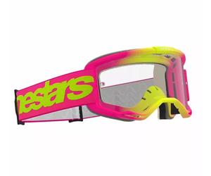 Alpinestars 2025 Goggles Vision 5 Wordmark Pink Yellow Clear MX Off Road Quad