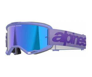 Alpinestars 2025 Goggles Vision 5 Wordmark Purple Mirror Blue MX Off Road Quad