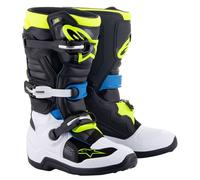 Alpinestars 2025 Tech 7S Youth Motocross Boots Black Blue Yellow Kids Quad ATV