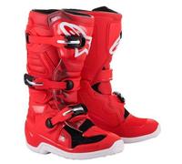 Alpinestars 2025 Tech 7S Youth Motocross Boots Red Junior MX Kids Quad ATV