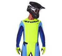 Alpinestars 2025 Techstar Melt Jersey Yellow Fluo Blue, Size: XL