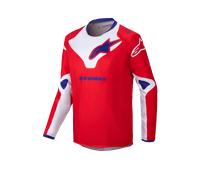 Alpinestars 2025 Youth Racer Veil Jersey Bright Red White
