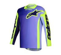 Alpinestars 2026 Racer Portl Motocross Jersey Purple Yellow Flo
